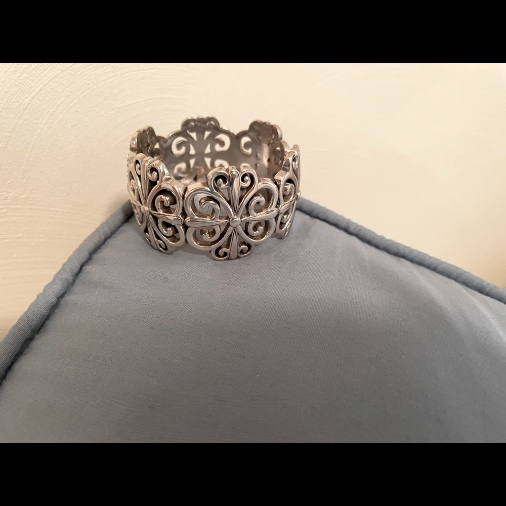 Brighton filigree cuff bracelet w/crystal accents - Picture 5 of 5